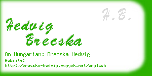 hedvig brecska business card